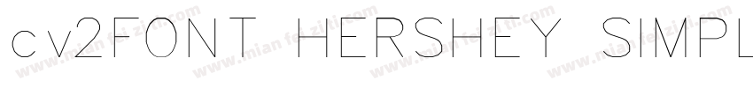 cv2FONT HERSHEY SIMPLEX字体转换